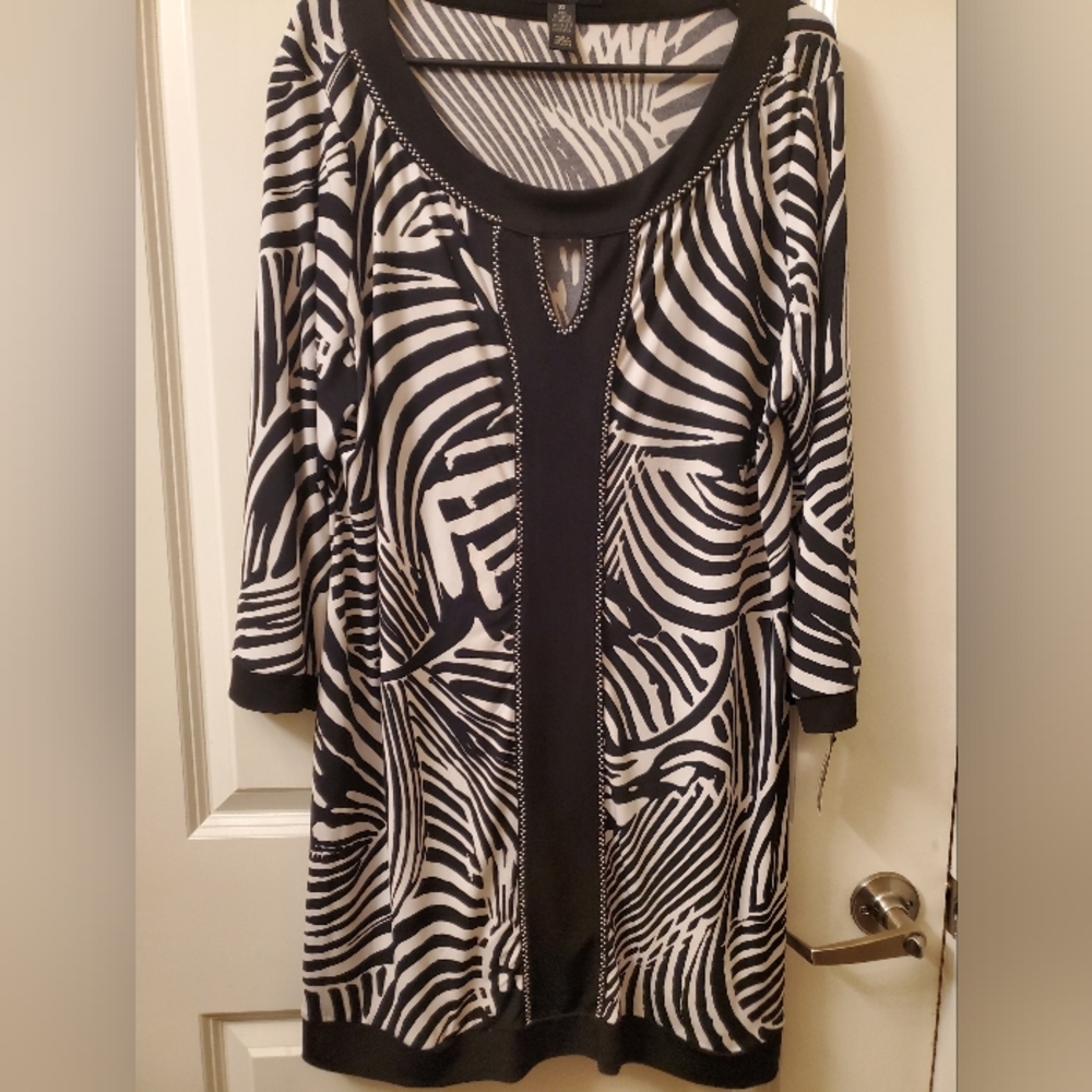 Womens style & co size 2x shirt dress nwt 95 percent polyester 5 percent spandex
